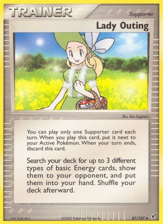 Image of Lady Outing (87/107) (Stamped) [EX: Deoxys]