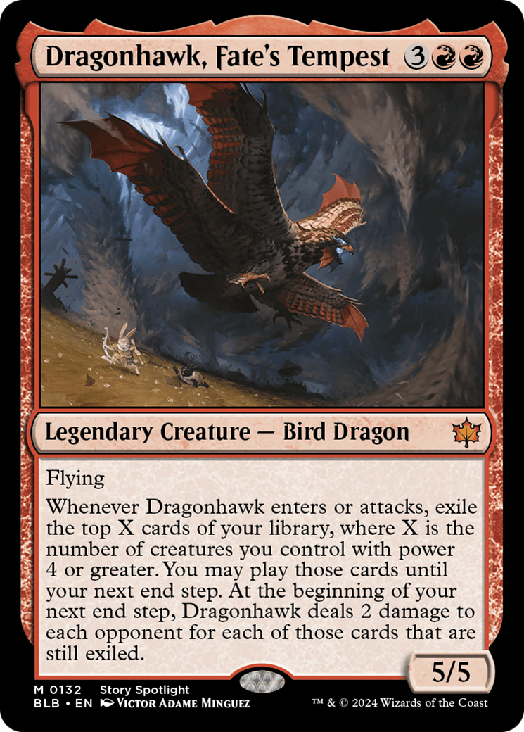 Image of Dragonhawk, Fate's Tempest [Bloomburrow]