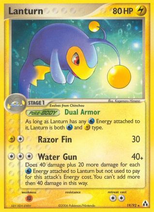 Image of Lanturn (19/92) (Stamped) [EX: Legend Maker]