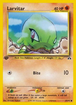 Image of Larvitar (57/75) [Neo Discovery 1st Edition]