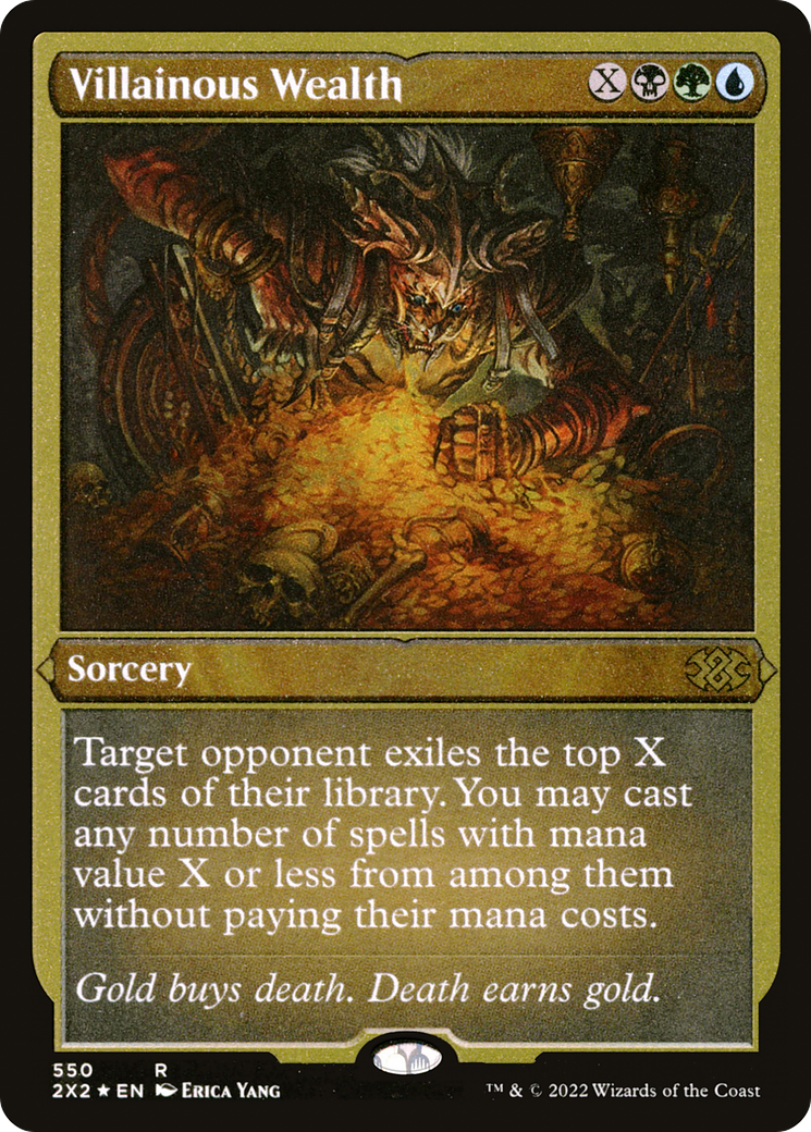 Image of Villainous Wealth (Foil Etched) [Double Masters 2022]