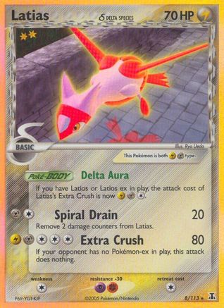 Image of Latias (8/113) (Delta Species) (Stamped) [EX: Delta Species]