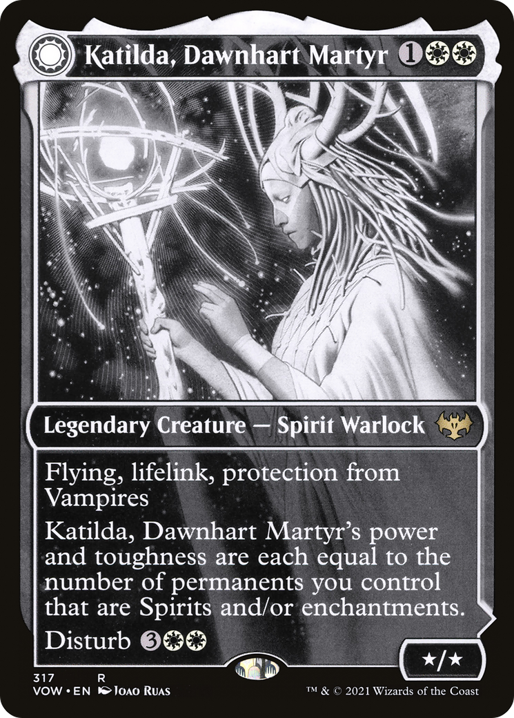 Image of Katilda, Dawnhart Martyr // Katilda's Rising Dawn (Showcase Eternal Night) [Innistrad: Crimson Vow]