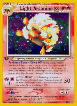 Image of Light Arcanine (12/105) [Neo Destiny 1st Edition]