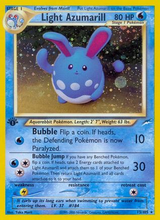 Image of Light Azumarill (13/105) [Neo Destiny 1st Edition]