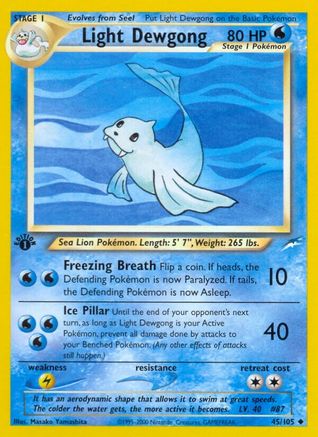 Image of Light Dewgong (45/105) [Neo Destiny 1st Edition]