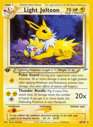 Image of Light Jolteon (48/105) [Neo Destiny 1st Edition]