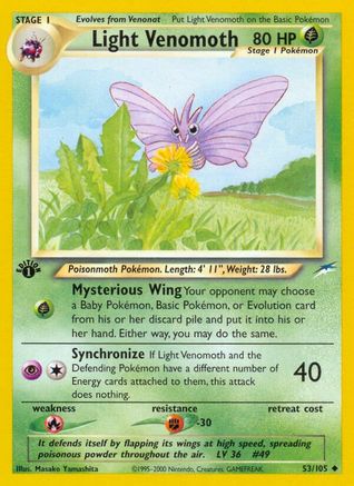 Image of Light Venomoth (53/105) [Neo Destiny 1st Edition]