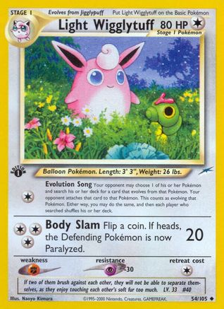 Image of Light Wigglytuff (54/105) [Neo Destiny 1st Edition]