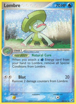 Image of Lombre (34/107) (Stamped) [EX: Deoxys]