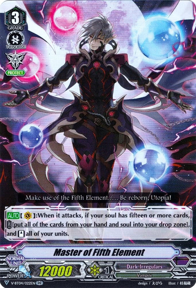 Image of Master of Fifth Element (V-BT04/022EN) [Vilest! Deletor]