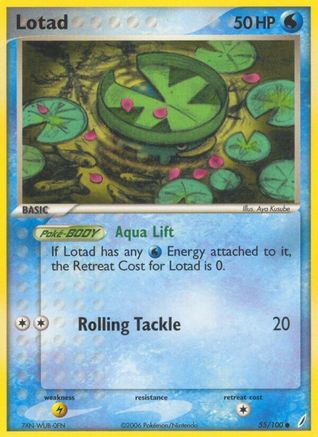 Image of Lotad (55/100) (Stamped) [EX: Crystal Guardians]