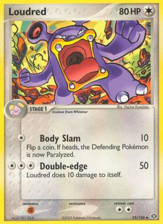 Image of Loudred (35/106) (Stamped) [EX: Emerald]