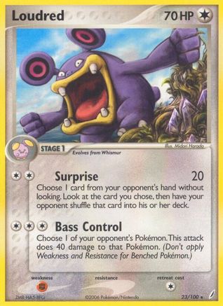 Image of Loudred (23/100) (Stamped) [EX: Crystal Guardians]