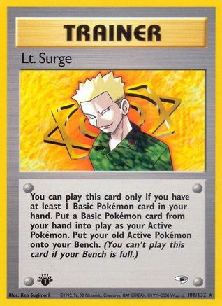 Image of Lt. Surge (101/132) [Gym Heroes 1st Edition]