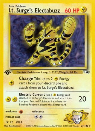 Image of Lt. Surge's Electabuzz (27/132) [Gym Heroes 1st Edition]