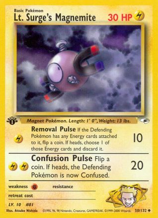 Image of Lt. Surge's Magnemite (50/132) [Gym Heroes 1st Edition]