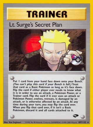 Image of Lt. Surge's Secret Plan (107/132) [Gym Challenge 1st Edition]