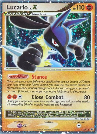 Image of Lucario LV.X (DP12) [Diamond & Pearl: Black Star Promos]