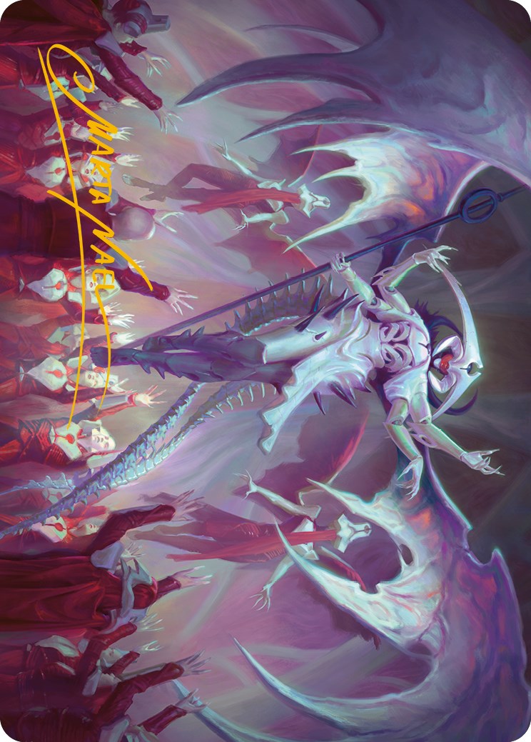Image of Atraxa, Grand Unifier Art Card (Gold-Stamped Signature) [Phyrexia: All Will Be One Art Series]