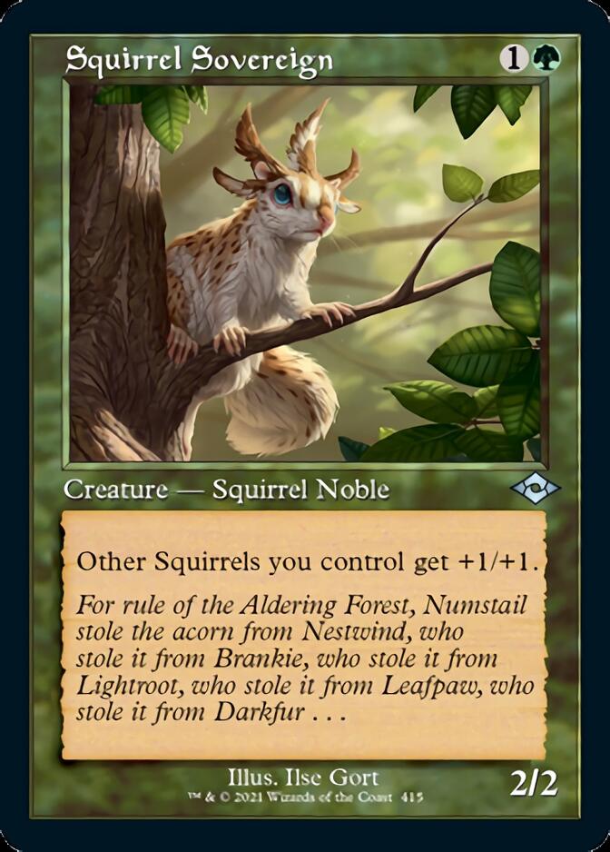 Image of Squirrel Sovereign (Retro Foil Etched) [Modern Horizons 2]