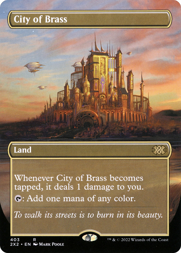 Image of City of Brass (Borderless Alternate Art) [Double Masters 2022]