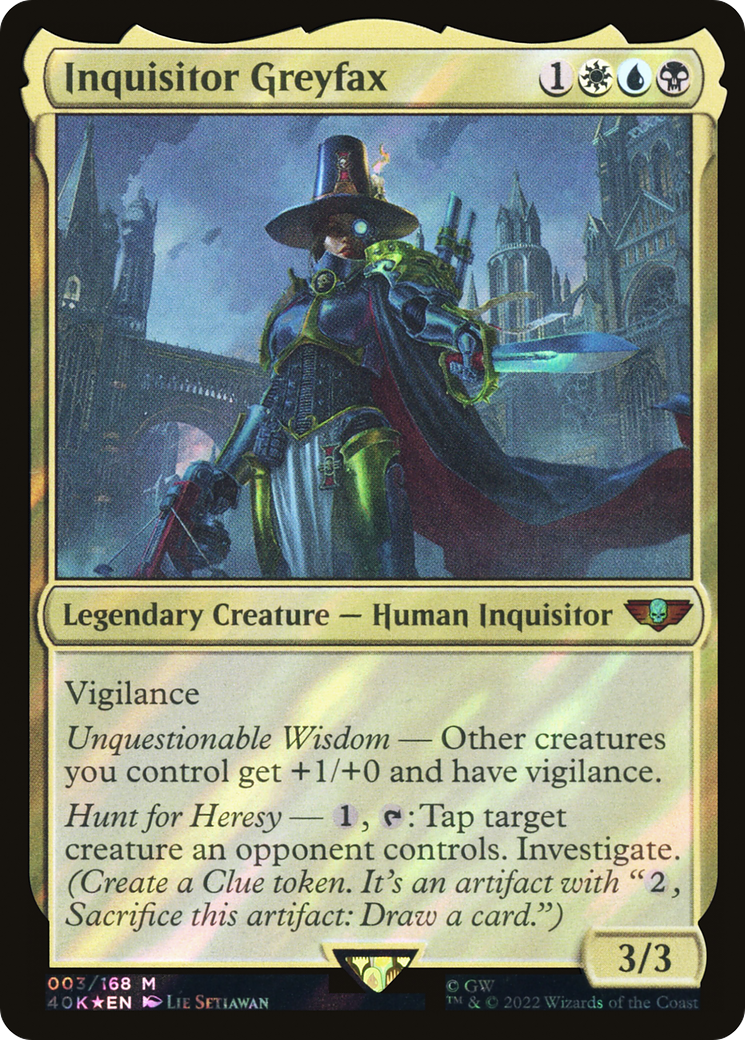Image of Inquisitor Greyfax (Surge Foil) [Warhammer 40,000]