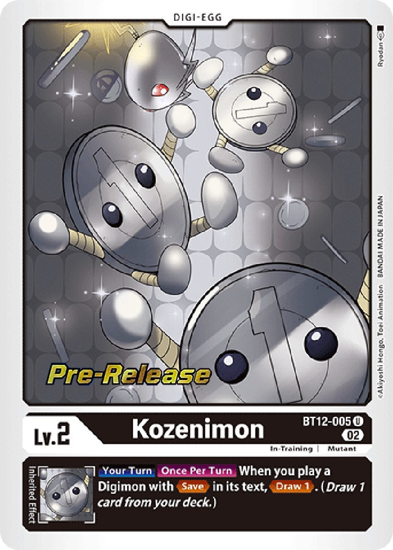 Image of Kozenimon [BT12-005] [Across Time Pre-Release Cards]