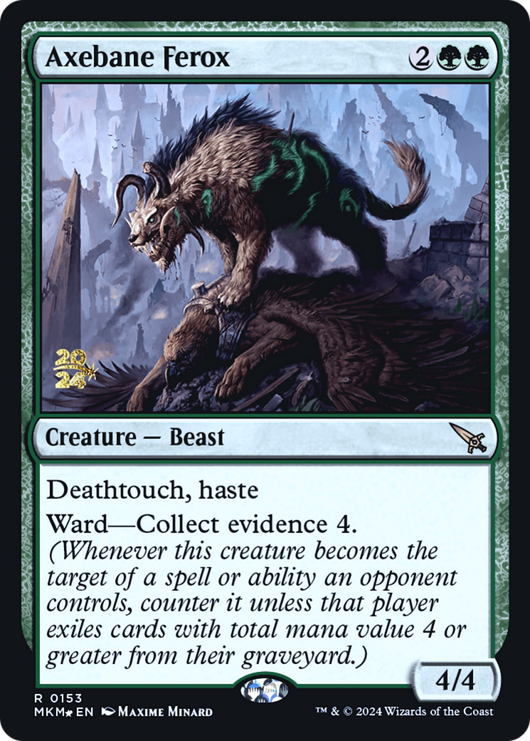 Image of Axebane Ferox [Murders at Karlov Manor Prerelease Promos]