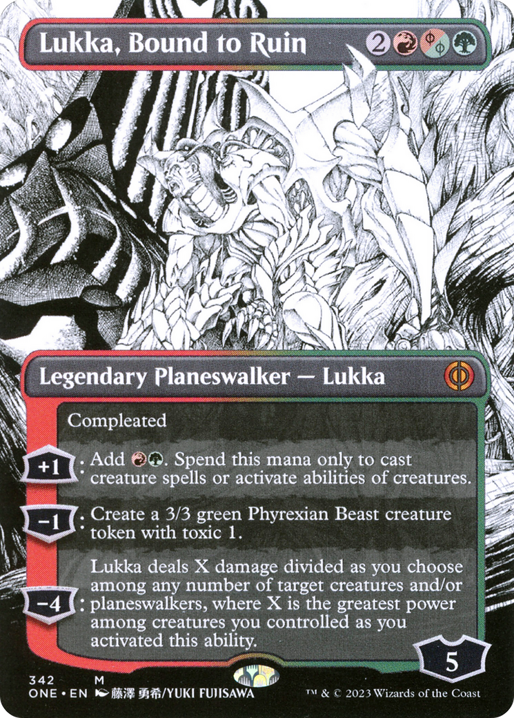 Image of Lukka, Bound to Ruin (Borderless Manga) [Phyrexia: All Will Be One]