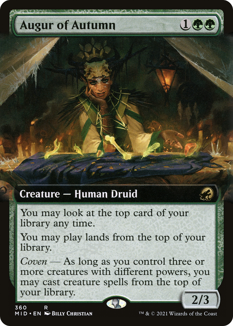 Image of Augur of Autumn (Extended Art) [Innistrad: Midnight Hunt]