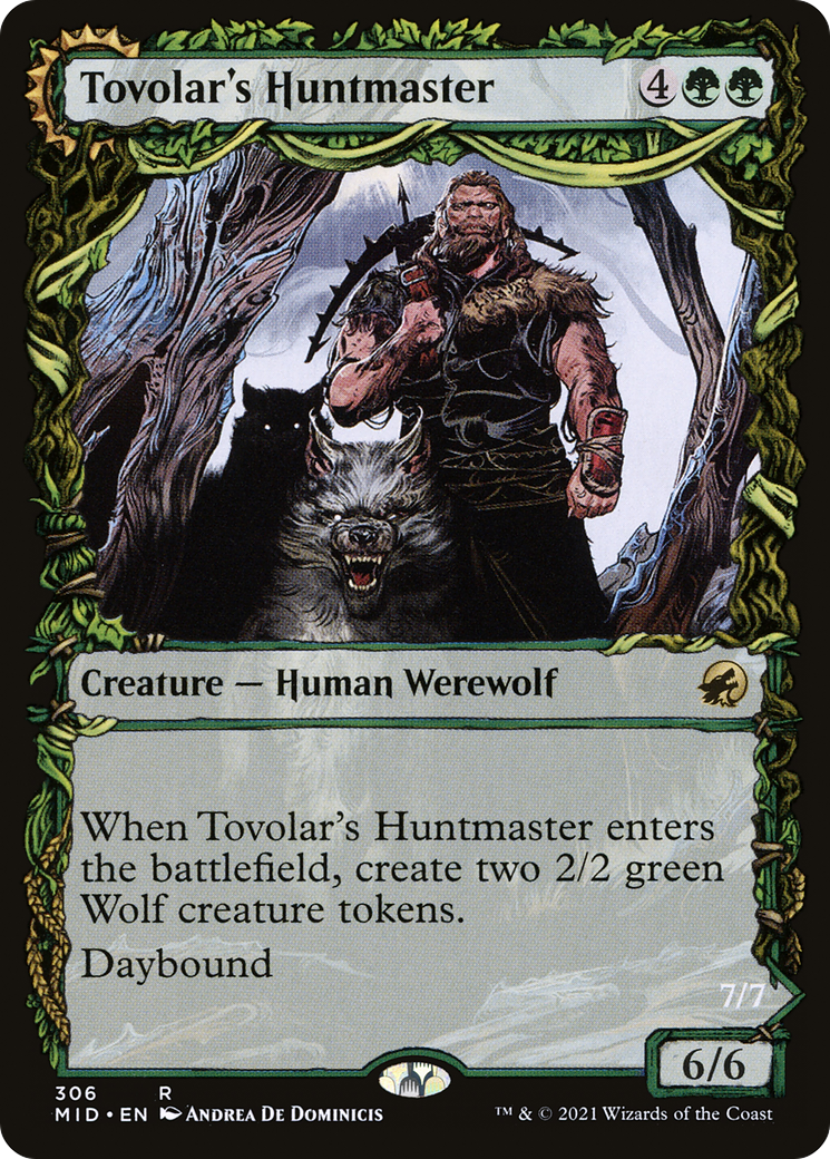 Image of Tovolar's Huntmaster // Tovolar's Packleader (Showcase Equinox) [Innistrad: Midnight Hunt]