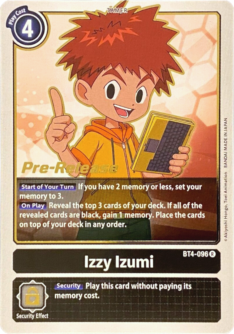 Image of Izzy Izumi [BT4-096] [Great Legend Pre-Release Promos]
