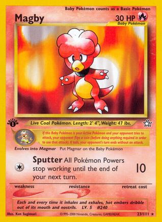 Image of Magby (23/111) [Neo Genesis 1st Edition]