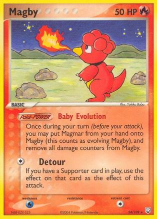 Image of Magby (24/109) (Stamped) [EX: Team Rocket Returns]