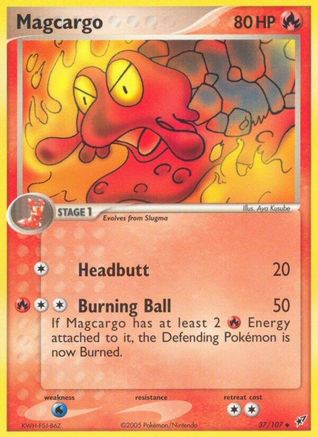 Image of Magcargo (37/107) (Stamped) [EX: Deoxys]