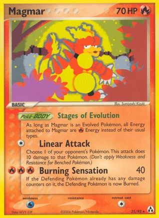 Image of Magmar (21/92) (Stamped) [EX: Legend Maker]