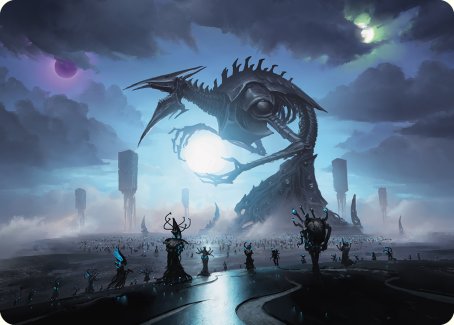 Image of Blue Sun's Twilight Art Card [Phyrexia: All Will Be One Art Series]