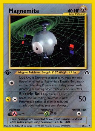 Image of Magnemite (26/75) [Neo Discovery 1st Edition]