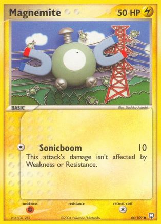 Image of Magnemite (66/109) (Stamped) [EX: Team Rocket Returns]