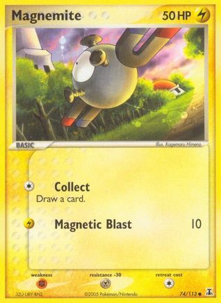 Image of Magnemite (74/113) (Stamped) [EX: Delta Species]