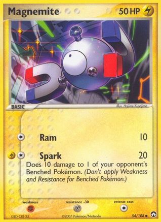 Image of Magnemite (54/108) (Stamped) [EX: Power Keepers]
