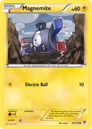 Image of Magnemite (43/135) [Black & White: Plasma Storm]