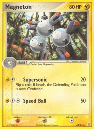 Image of Magneton (48/113) (Stamped) [EX: Delta Species]