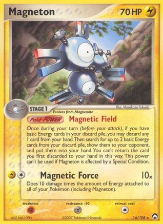 Image of Magneton (16/108) (Stamped) [EX: Power Keepers]