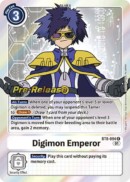 Image of Digimon Emperor [BT8-094] [New Awakening Pre-Release Promos]