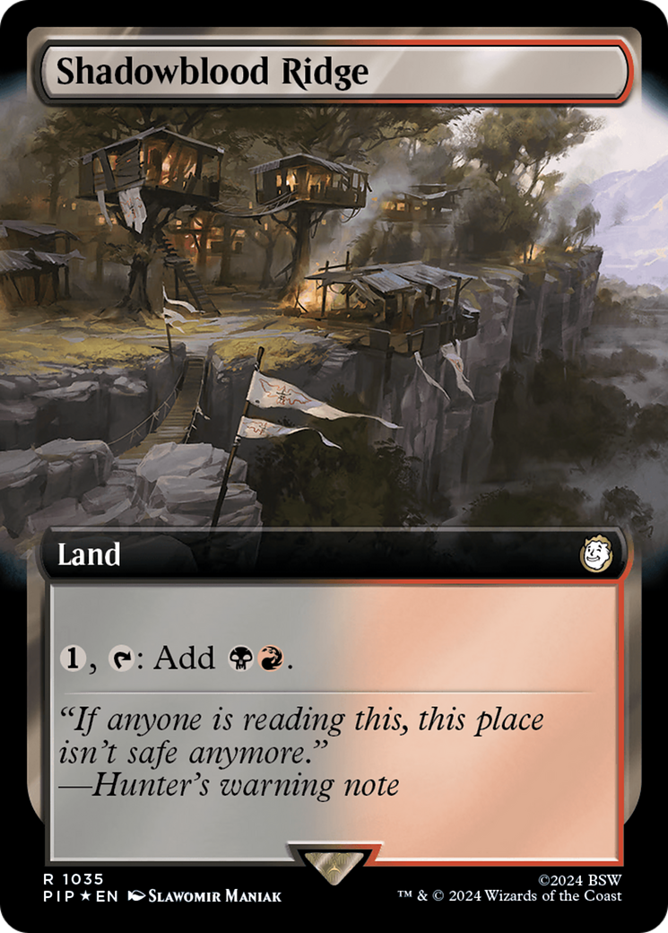 Image of Shadowblood Ridge (Extended Art) (Surge Foil) [Fallout]
