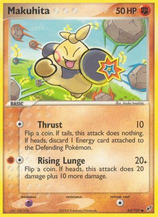 Image of Makuhita (65/107) (Stamped) [EX: Deoxys]