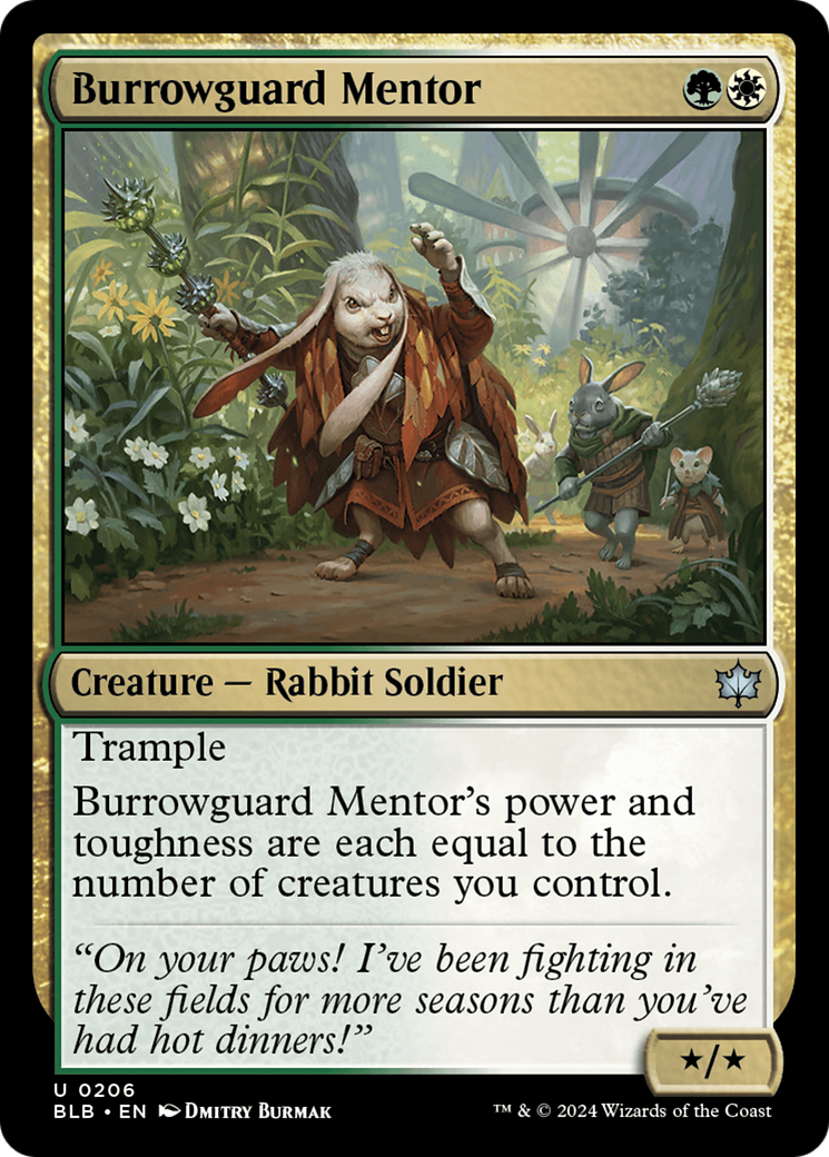 Image of Burrowguard Mentor [Bloomburrow]