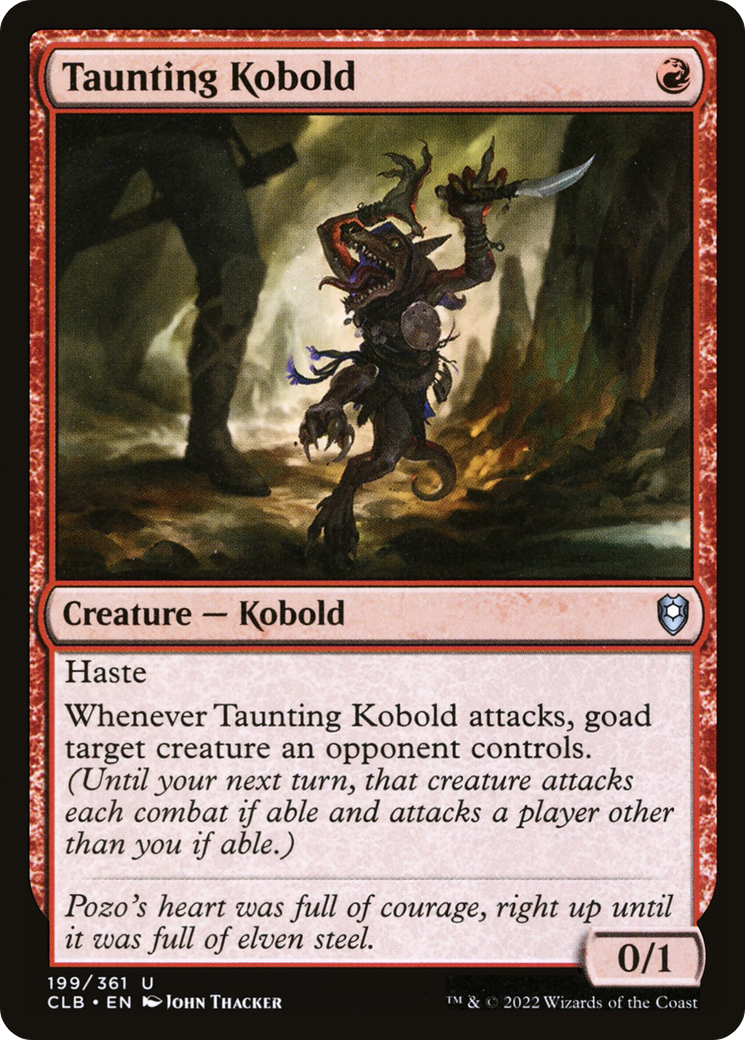 Image of Taunting Kobold [Commander Legends: Battle for Baldur's Gate]